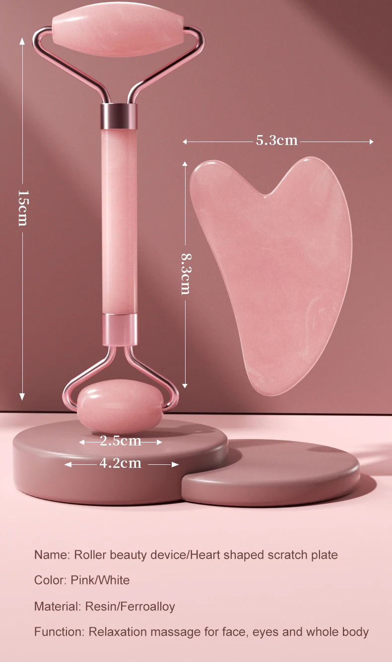 Roller Visage & Cou – Massage Résine Premium | Décongestion, Glow & Relaxation