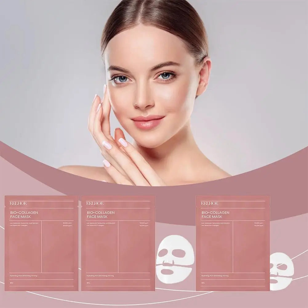 Masque Visage Bio-Collagène – Hydratation Intense & Éclat | Réduction des Pores & Soin Nuit
