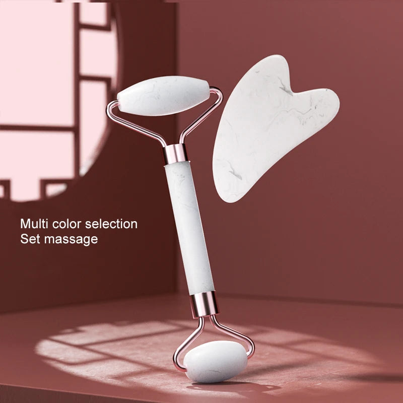 Roller Visage & Cou – Massage Résine Premium | Décongestion, Glow & Relaxation