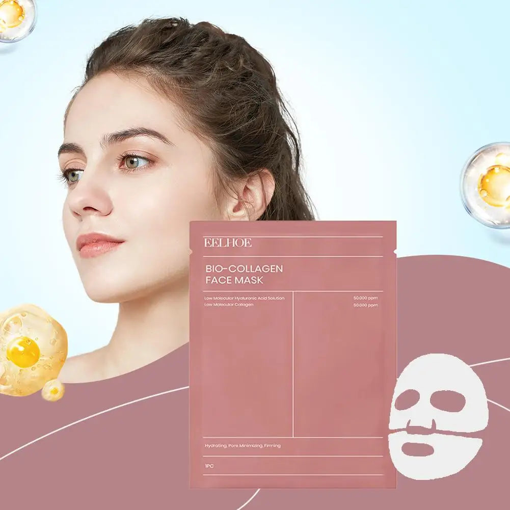 Masque Visage Bio-Collagène – Hydratation Intense & Éclat | Réduction des Pores & Soin Nuit