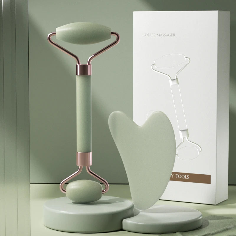 Roller Visage & Cou – Massage Résine Premium | Décongestion, Glow & Relaxation