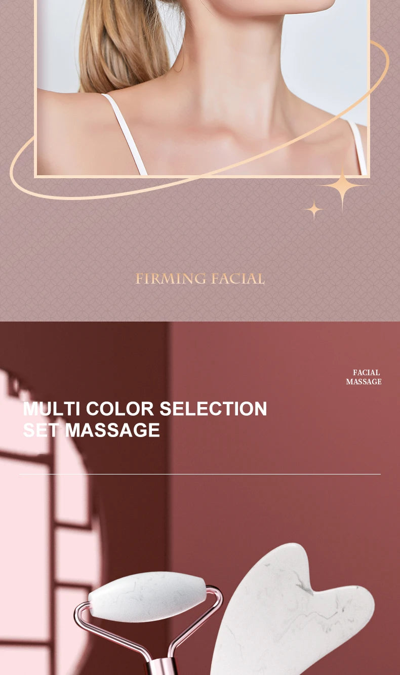 Roller Visage & Cou – Massage Résine Premium | Décongestion, Glow & Relaxation