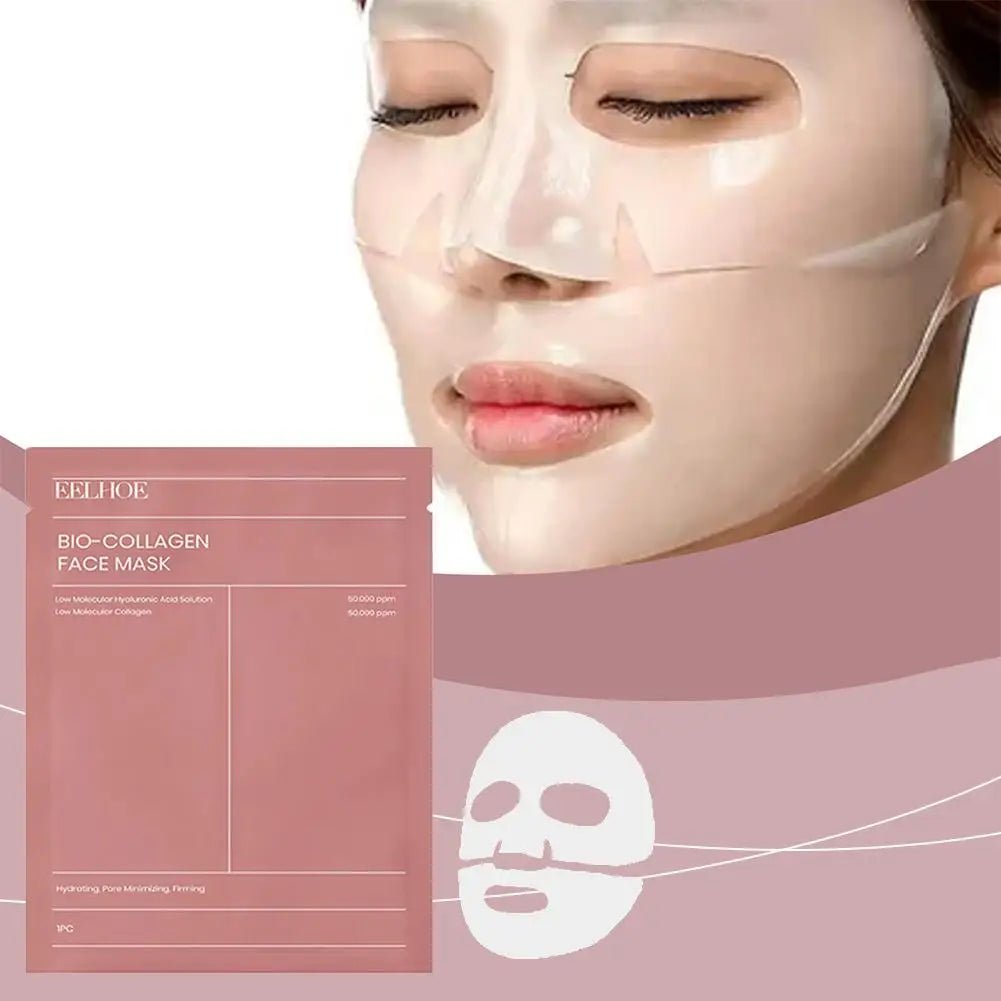 Masque Visage Bio - Collagène – Hydratation Intense & Éclat | Réduction des Pores & Soin Nuit - AquaLyss